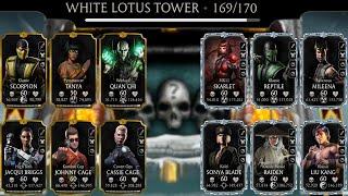 Match 169 & 170 White Lotus Fatal Tower Using Gold Team | MK Mobile