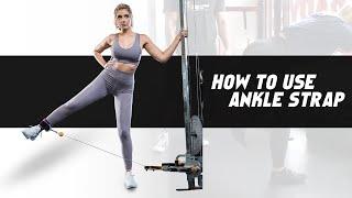 How to Use Ankle Straps for Cable Machines | Cable Workout | DMoose