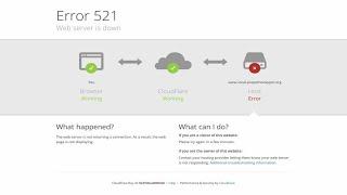 Error 521 web server is down sorunu çözümü