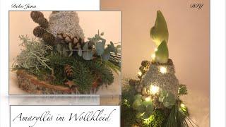 Winterdeko DIY- Amaryllis im Wollkleid- Dekorieren fix und einfach- Deko Jana