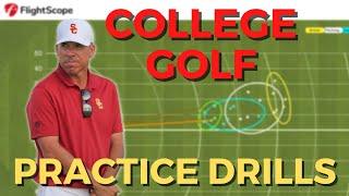 Practice Like a College Golfer // USC Line Test Drill