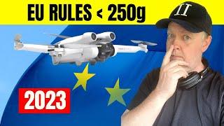 EU Drone Rules for DJI Mini 3 Pro a sub 250g drone in the Open Category