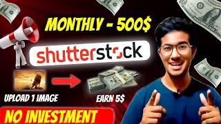 Shutterstock complete tutorial | Earn Dollars on mobile  Using AI | Upload Image and earn Dollars.