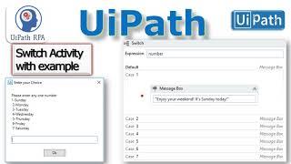 Switch Case UiPath||Switch Activity||UiPath RPA Tutorial