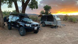 Flight of the CrowsWing Teardrop in Capitol Reef, Hickman Bridge trail and the Scenic Back way 2022