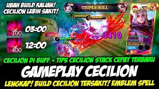 CARA MAIN CECILION BUFF + TIPS CECILION STACK CEPATBUILD CECILION TERSAKIT 2024GAMEPLAY CECILION