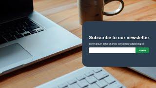 Create Newsletter Template using HTML CSS | Newsletter Subscription template