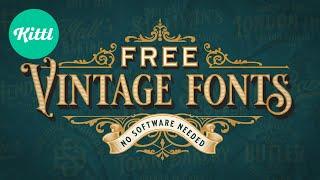 5 Free Vintage Fonts For You To Use