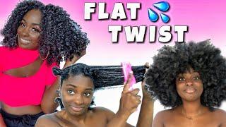 FLAT TWIST OUT on 4a/4b Hair | Deva Curl works on kinky Hair?