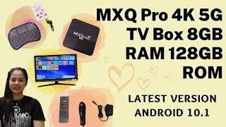 MXQ PRO 4K 5G TV BOX 2021 LATEST VERSION ANDROID 10.1|8GB 128 GB ULTRA HD ANDROID TV BOX WIRELESS