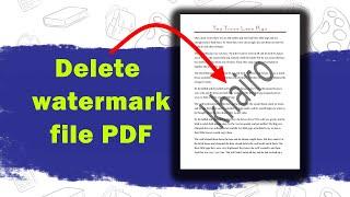 Delete the watermark from the pdf file
