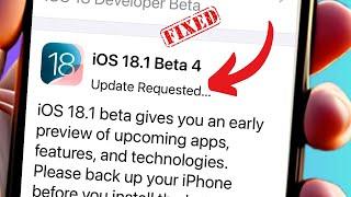 Fixed iOS 18 Stuck on Update Requested || How To Fix update requested ios 18