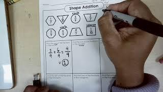 Shape Addition (Fractions)  3/4/2024