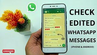 How to Check Edited Message On Whatsapp (2024)