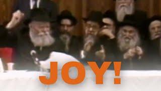 Incredible moments of JOY with the Lubavitcher Rebbe