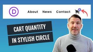 How To Display The Divi Cart Quantity Number In A Circle
