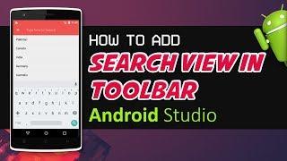 Android Studio Tutorial How to Add Search View in Toolbar | Action Bar | Tutorial in Urdu