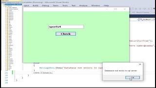 C# tutorial| How to check database exists in SQL Server database