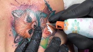 WATERCOLOR FOX TATTOO