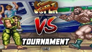 SUPER STREET FIGHTER 2 THE NEW CHALLENGERS: CPU vs. CPU tournament ft. Ryu, Zangief, Balrog, Ken