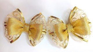 DIY Пышные нарядные банты из лент / ribbon bows