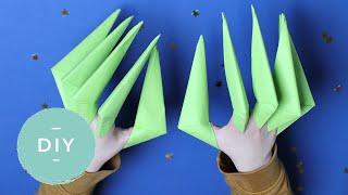 Monster klauwen vouwen - Zo maak je stap voor stap origami klauwen!