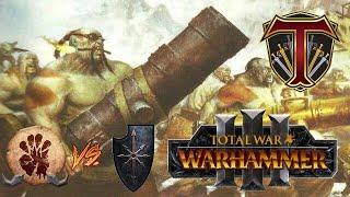 Lead Belchin' Time! Ogre Kingdoms vs Warriors of Chaos - Total War Warhammer 3