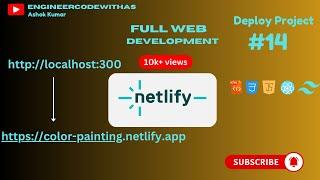 Host React JS Website for Free on Netlify 2024-25 || react project || react projects for beginners