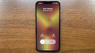 iPhone 13 Pro Max Telegram & Threema Incoming Calls