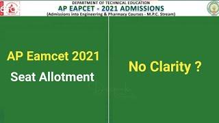 AP Eamcet 2021 Seat Allotment No Clarity