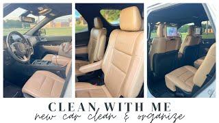 NEW CAR CLEAN AND ORGANIZE // REALISTIC CAR ORGANIZATION // CHARLOTTE GROVE FARMHOUSE