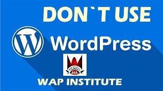 do not use wordpress hosted by wap institute powered by sweetus media