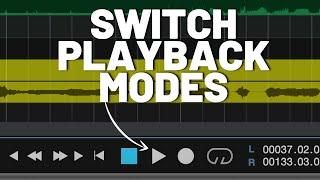 Switch Playback Modes in #StudioOne