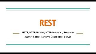 Herşeyiyle REST Api - HTTP Metotları, Header'lar, Postman ve Swagger İle Uygulamalı Kod Örnekleri