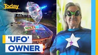 'UFO' owner pulled over multiple times on journey across US | Today Show Australia