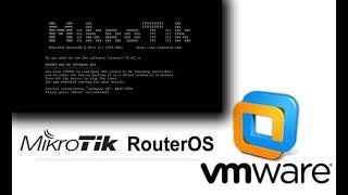 How to Install and configure Mikrotik Router OS on VMware | Basic Configuration 2022