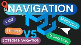 Material UI 5 Tutorial - Learn Tabs, Stepper, Pagination, Speed Dial and Bottom Navigation