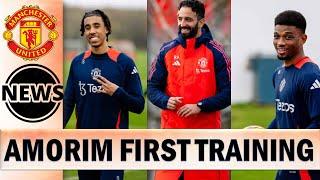 Ruben Amorim's First Training Session At Carrington !!! Manchester United News Now !!!