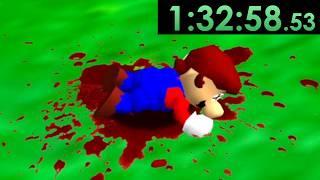 I tried speedrunning Super Mario 64 Gore/Hard Mode