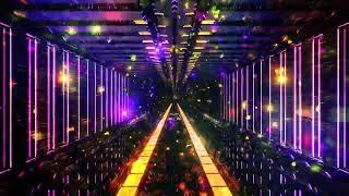 Free Motion Graphic Background Futuristic Neon Party Tunnel Sci Fi VJ Loop
