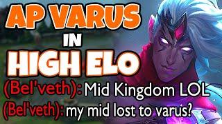 I took FULL AP VARUS to HIGH ELO to see if it could be VIABLE? | Challenger AP Varus Mid | 12.11