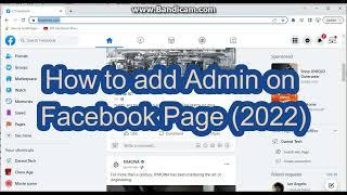 How to Add Admin on Facebook Page 2022 (Desktop)