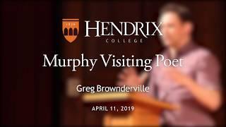 An Evening with Murphy Visiting Poet Greg Brownderville