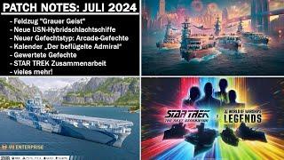 Patch Notes zum Juli 2024 Update - World of Warships Legends