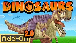 DINOSAURS 2.0 ADDON Brings 10 NEW Dinos to Minecraft Bedrock Edition