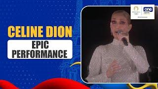 Celine Dion's SHOWSTOPPING PERFORMANCE during opening ceremony  | Olympic Games #Paris2024