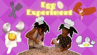 Little Black Girls Love Science#LittleKidExperiments #KidScience #Sisters #BouncingEgg #Science
