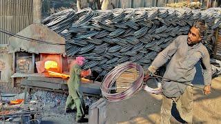 Amazing Manufacturing Process of Iron Rod in Factory