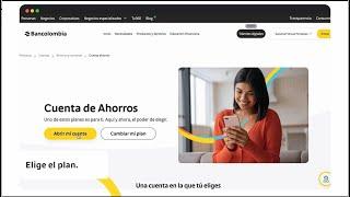 Bancolombia | Abre tu cuenta de ahorros desde tu computador