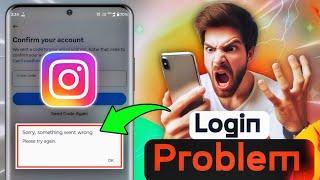 Instagram login problem sorry something went wrong please try again, Instagram password change error